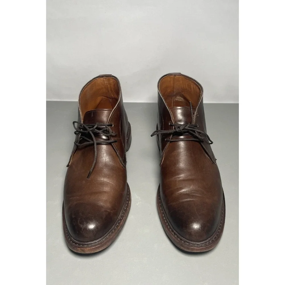 Allen Edmonds Dundee 2.0 Chukka Brown Leather Ankle Dress Boots Men's 9 D